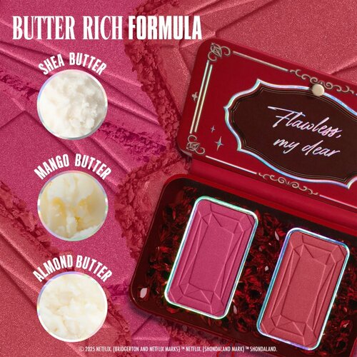 NYX Professional Makeup Bridgerton Royal Blush paleta rdečil odtenek 03 The Queen 2x5 g Slike