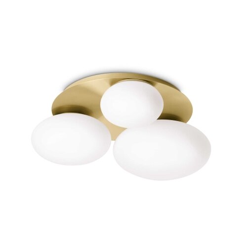 Ideal lux - led plafonsko svetlo ninfea 3xGX53/9W/230V zlatna Slike