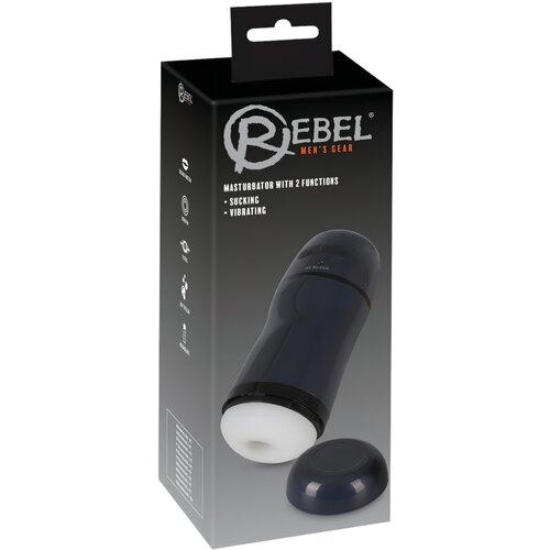 Rebel 2v1 sesalni in vibrirajoči masturbator (črna) Cene