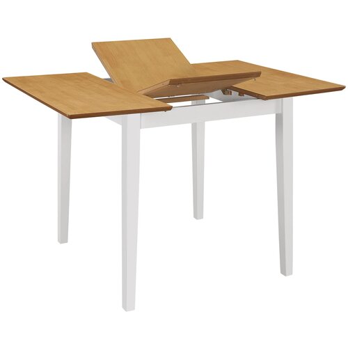 Maison Chic Raztegljiva Jedilna miza - Kuhinjska miza - Jedilni stol MDF (80-120)x80x74 cm bela, (21715279) Cene