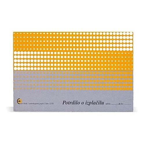  Potrdilo o izplačilu A6 (obrazec 5270) Cene