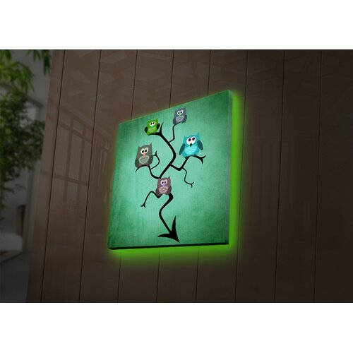 Wallity Zidna slika sa LED osvetljenjem 2828DACT-43, 28x28 cm Cene