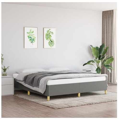  Za krevet s oprugama tamnosivi 180x200 cm od tkanine Cijene