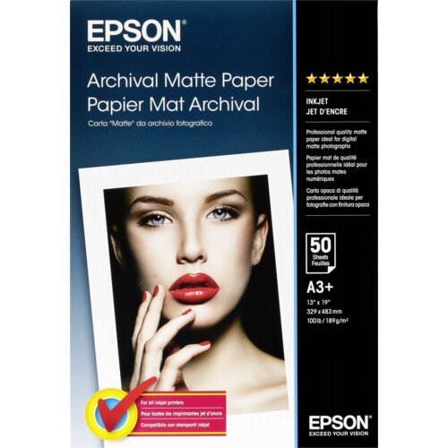 Epson Archival Matte Paper A 3+ 50 Sheet, 189 g S 041340 Slike