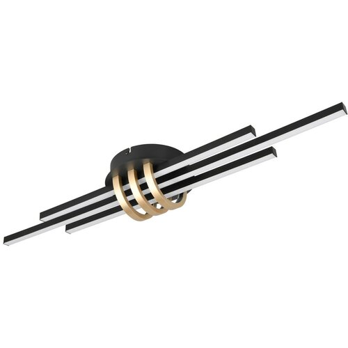  Crna LED stropna svjetiljka 18x81 cm Cinto – Cijene