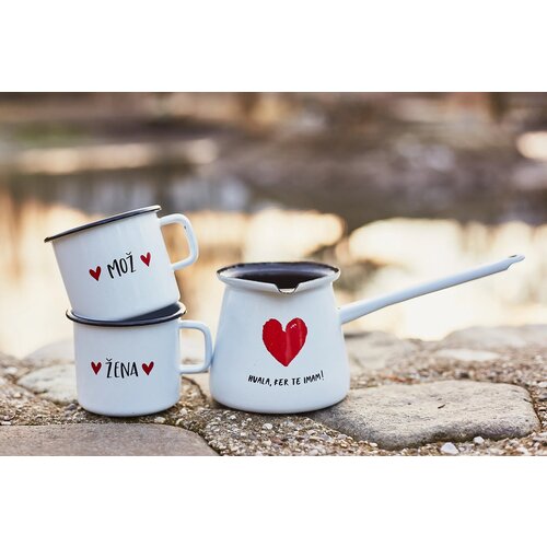 Cuckoo Cups POROČNI DARILNI SET ‘HVALA, KER TE IMAM’ Z LONČKOMA Cene