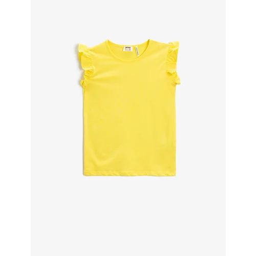 Koton T-Shirt - Yellow - Standard