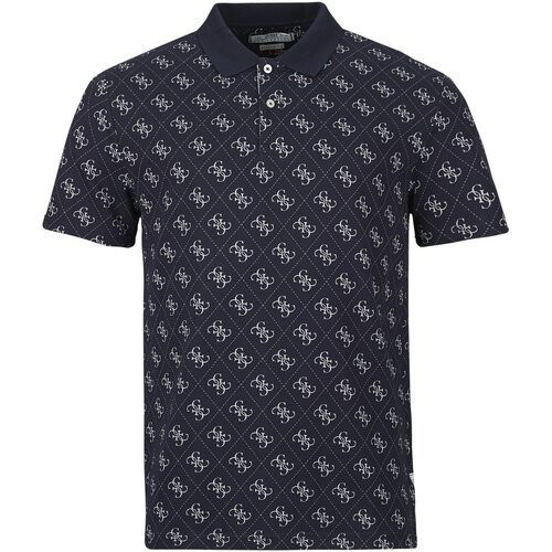 Guess SS ALL OVER 4G JACQAURD POLO Tamno plava Slike