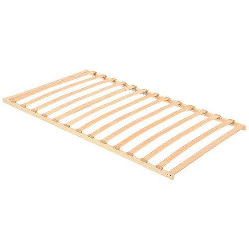 LEŽAJ s letvicama Smeđa 120 x 190 cm Čvrsto drvo bukve Slike