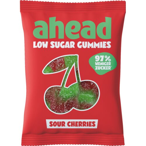 A-head Sour Cherries Low Sugar Gummies - 50 g Cene