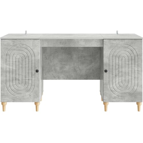  Stol Betonska siva 142,5 x 50 x 75 cm Konstruirano drvo Slike