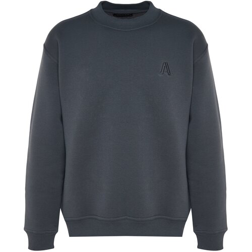 Trendyol Anthracite*002 Men&amp;#039;s Half Turtleneck Long Sleeve Sweatshirt. Slike