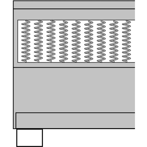 VidaXL Krevet od tkanine s oprugama tamnosivi 200 x 200 cm Slike