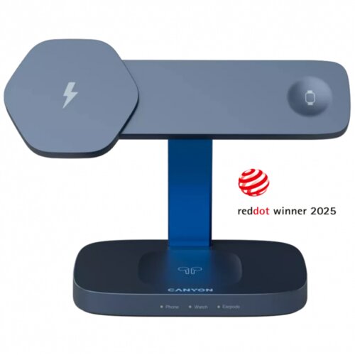 Canyon Wireless Charging Station Hexagon 310 3in1 DarkGrey/Blue Cijene