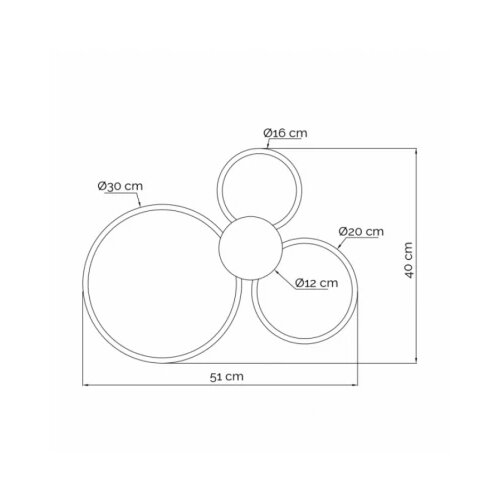 Vesta 564 luster 38W 3000K crna/mesing Cene