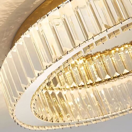 Toolight Kristalni Stropni Luster APP1721-C 50 cm Zlatni Slike