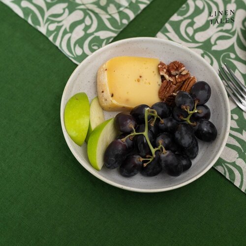 Linen Tales Lanen namizni tekač 40x200 cm True Green &amp;ndash; Slike