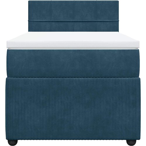 Box spring krevet s madracem plavi 90x190 cm bar&amp;scaron;unasti Slike