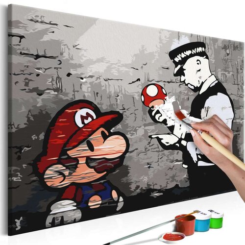 Slika za samostalno slikanje - Mario (Banksy) 60x40 Cijene