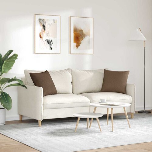  Jastučići za sofu 2 pcs Smeđa 45 x 45 cm tkanina Slike