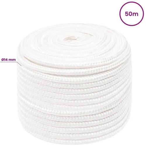  Vi&amp;scaron;enamjensko pomoćno uže 14 mm 50 m Bijela PP - Bijela 14 mm 50 m Slike