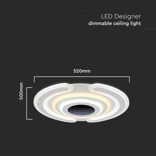  LED prigu&amp;scaron;iva stropna lampa LED/95W/230V 3000-6500K + daljinski upravljač Slike