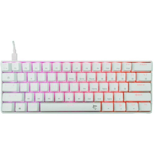WHITESHARK Tastatura Shinobi 2 White - Blue Switch 60% US Slike