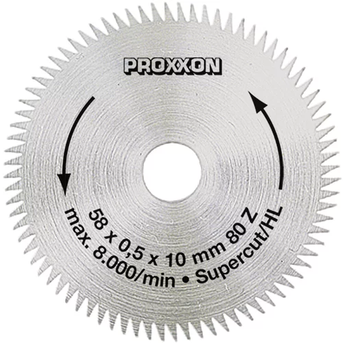 Proxxon List za kružnu pilu Super Cut No 28014 (Promjer: 58 mm, Promjer provrta prihvatnika: 10 mm, Krom – vanadij – čelik)