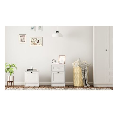 Hanah home noćni ormarić bele boje rb 168 03 Cene