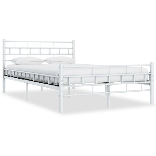  Posteljni okvir bel kovinski 120x200 cm Slike