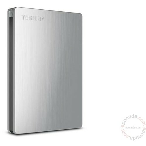 Toshiba 2.5 1TB StorE Slim Silver USB 3.0 MAC Compatible, HDTD210ES3EA eksterni hard disk Slike