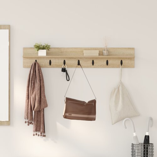 vidaXL Nadwyčajna obešalnik za plašče sonoma hrast 100 x 10.5 x 18 cm Cene