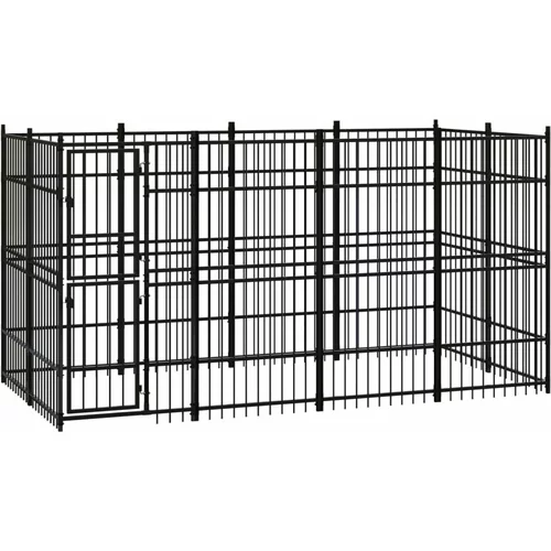  vanjski kavez za pse čelični 7 37 m²