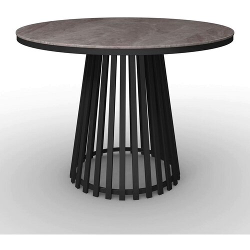 Bessagi Home Jedilna Miza Pela, Siva, Črna, &amp;Oslash; 110cm Slike
