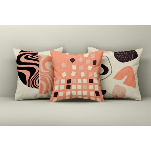 WALLXPERT Asr_plw25 - 14 multicolor cushion cover set (3 pieces) Cene