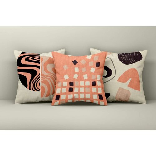 WALLXPERT Set ukrasnih jastučnica Asr_plw25-14, 43x43 cm, 3 komada, Šarene Cene