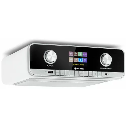 Auna Connect Soundchef MKII, ugrađeni kuhinjski radio, internet radio, DAB+, VHF, 2x3" zvučnika, Bijeli