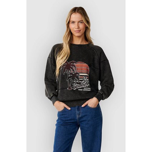 Rip Curl Seeker Raglan Standard Crew Sweater washed black Cijene