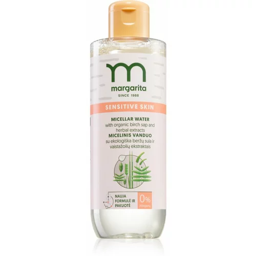 Margarita Sensitive Skin čistilna micelarna voda za odstranjevanje ličil 200 ml