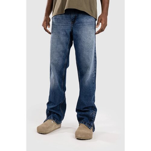 Urban Classics Heavy Ounce Straight Fit Zipped Kavbojke new midblue washed Cene