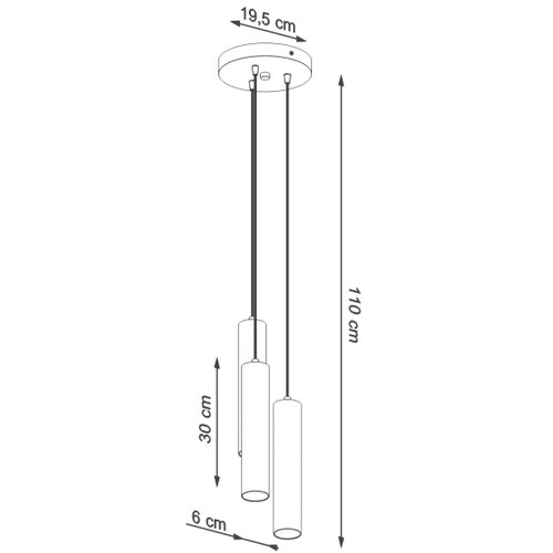 Sollux Lighting Sollux SL.1487 - Luster na sajli LAGOS 3xGU10/10W/230V zelena Slike