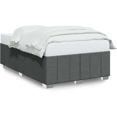 VidaXL Okvir kreveta tamnosivi 120 x 190 cm od tkanine Slike