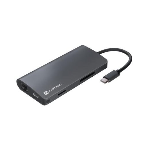 Natec fowler 2 v2, usb type-c 8-in-1 multi-port adapter ( NMP-2162 ) Cene