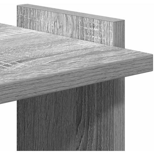  Regal za knjige s 3 razine siva boja hrasta 60x30x120 cm drveni Slike