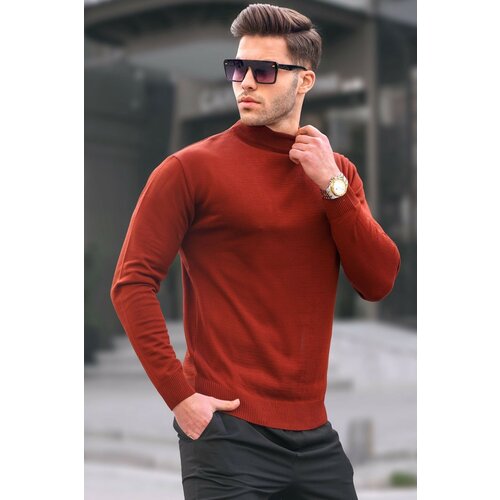 Madmext Sweater - Orange - Slim fit Cene