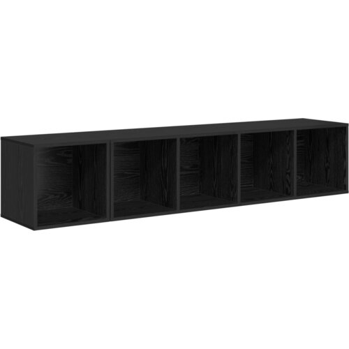 vidaXL Set TV stalka s pohranom 2 pcs Crni hrast 37 x 37 x 142.5 cm Cijene