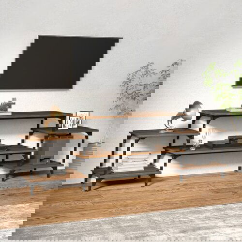VidaXL TV ormarić boja smeđeg hrasta 157x35x52 cm konstruirano drvo Slike