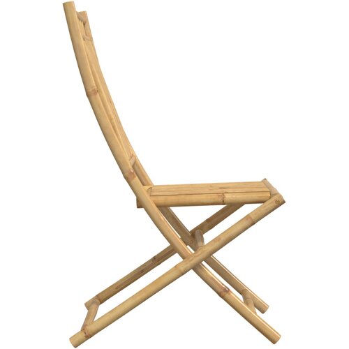  Sklopive vrtne stolice 8 kom 46 x 66 x 99 cm od bambusa Slike