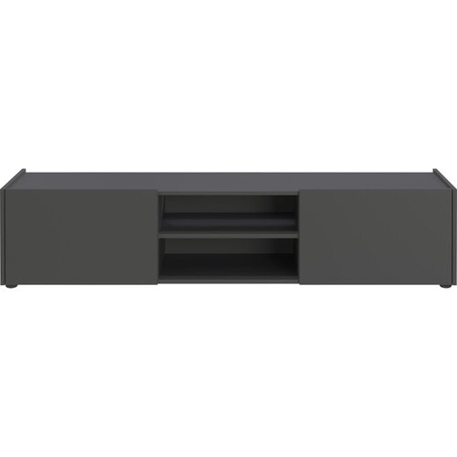 Germania Antracitno siva/u prirodnoj boji TV komoda u dekoru hrasta 164x35 cm Schlangen &amp;ndash; Slike
