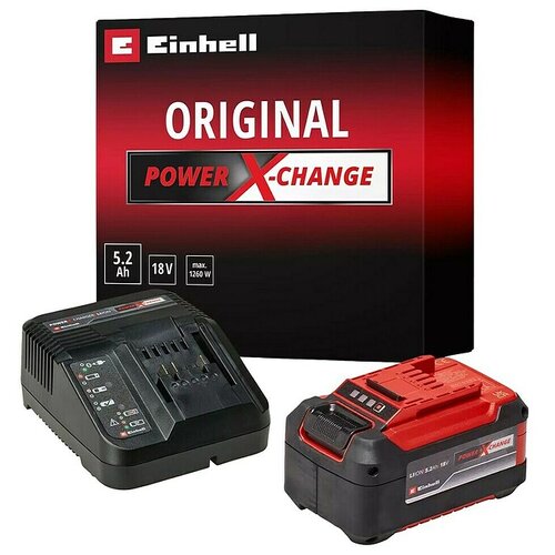 Einhell Power X-Change 18V Akumulator in polnilnik 18V 5,2 Ah PXC (18 V, 1 baterija, 5,2 Ah) Cene